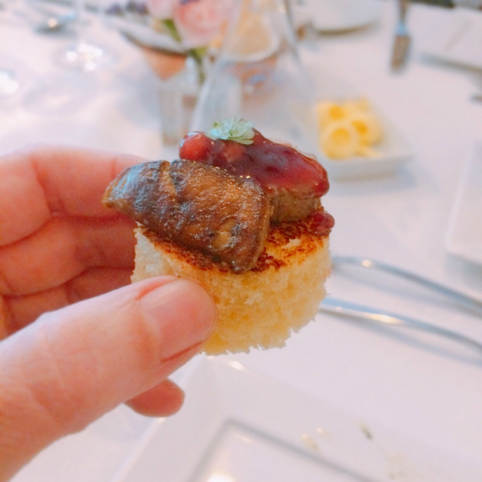 Terrine de foie gras e sagu do La Casserole